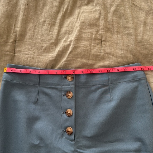 Blue high waisted, wide leg Loft pants - Picture 4 of 4